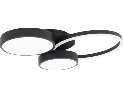 Lumină de plafon cu elemente rotunde și inelare