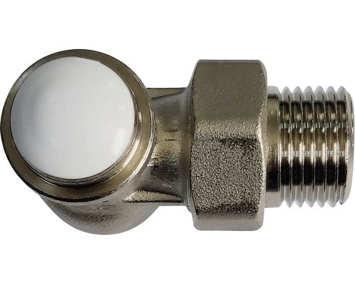 Robinet de colț cu filet exterior pentru racordarea caloriferului