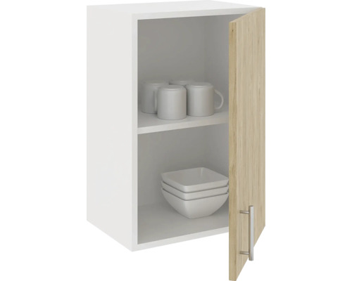 Dulap suspendat cu rafturi și ușă