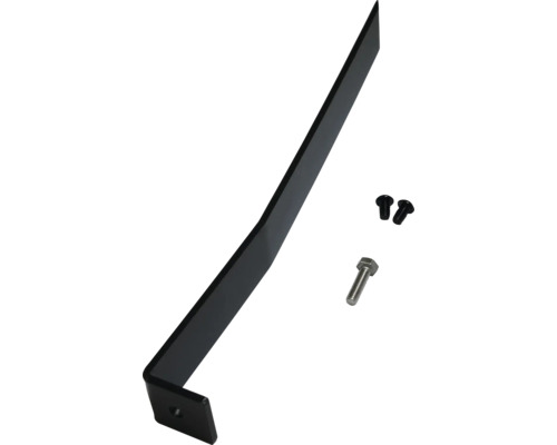 Suport metalic negru cu șuruburi