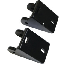 Două suporturi metalice cu găuri de fixare