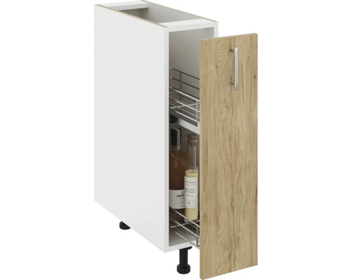 Corp inferior de bucătărie cu sertar extensibil și front din lemn