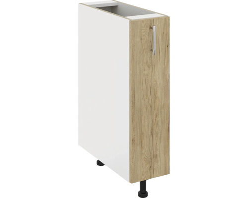 Corp inferior bucătărie Karo 20 cm alb/lemn natural | HORNBACH