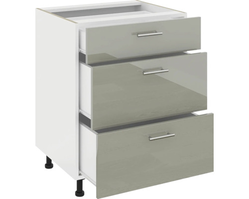 Corp inferior de bucătărie cu trei sertare