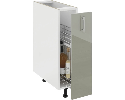 Dulap de bucătărie cu extensie și sticle