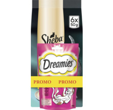 Hrană pentru pisici Sheba și gustări pentru pisici Dreamies în pachet promoțional