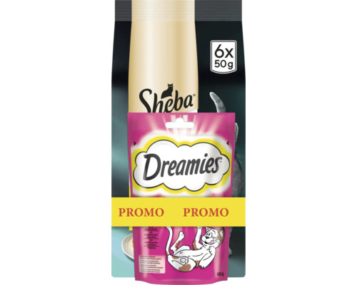 Hrană pentru pisici Sheba și gustări pentru pisici Dreamies în pachet promoțional