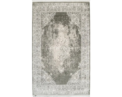 Covor vintage Trocadero argintiu 80x150 cm Covor dreptunghiular cu model ornamental