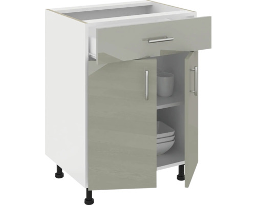 Dulap inferior cu sertar și două uși pentru bucătărie