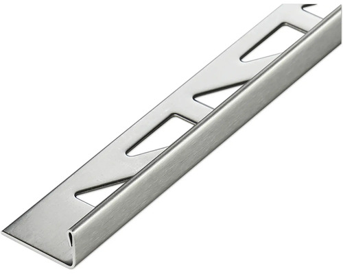 Cornier / Profil colțar din oțel inoxidabil periat Akkit 8 mm 3 m Profil metalic pentru faianță