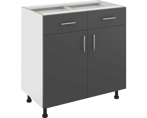 Corp inferior bucătărie Karo 80 cm, 2 uși 2 sertare, | HORNBACH