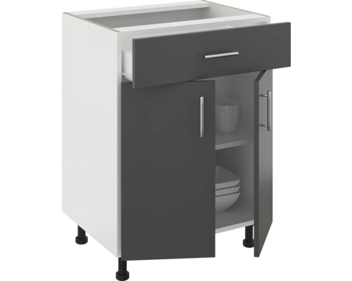 Corp inferior de bucătărie cu sertar și două uși
