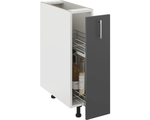 Dulap de bucătărie cu coș metalic extractibil pentru sticle