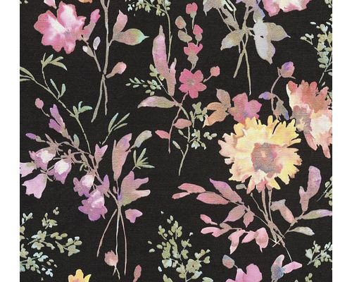 Material textil cu model floral pe fundal întunecat