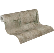 Rolă tapet aspect beton cu elemente de frânghie