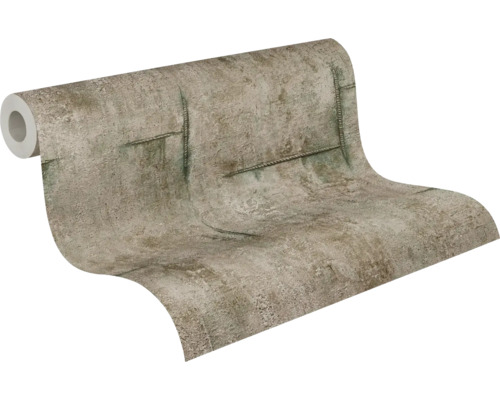 Rolă tapet aspect beton cu elemente de frânghie