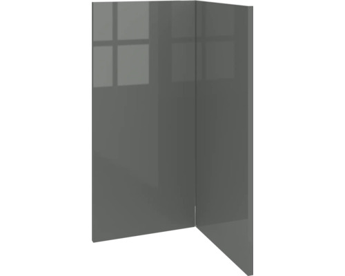 Front de mobilier gri lucios
