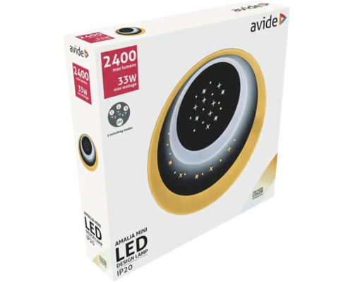 Ambalaj lampă design LED Avide Amalia Mini cu 2400 lumeni și 33 wați