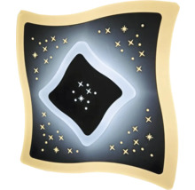 Lumină decorativă de perete cu model de stele pentru iluminare ambientală