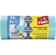 Saci de gunoi cu mânere, 35 litri, 30 bucăți