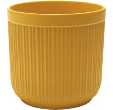 Ghiveci galben cu suprafață canelată
