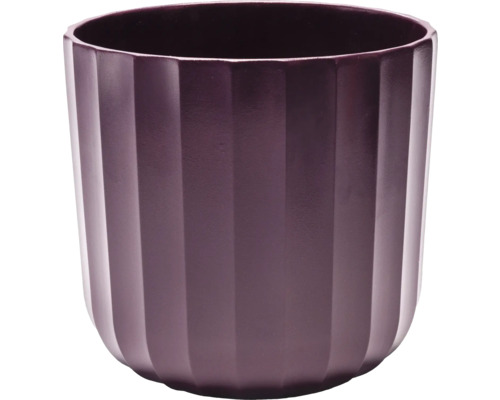 Ghiveci flori Alma ceramică Ø 27 cm H 26 cm lila vânătă Ghiveci de flori cu structură canelată