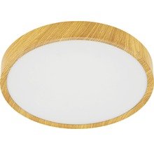 Plafonieră rotundă cu cadru din lemn