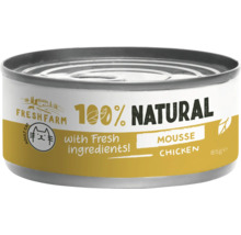 Freshfarm hrană pentru pisici mousse pui, conservă 85g