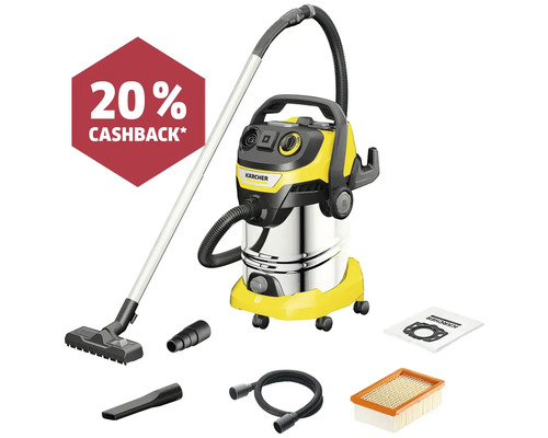 Aspirator universal Kärcher cu accesorii și acțiunea de cashback de 20%