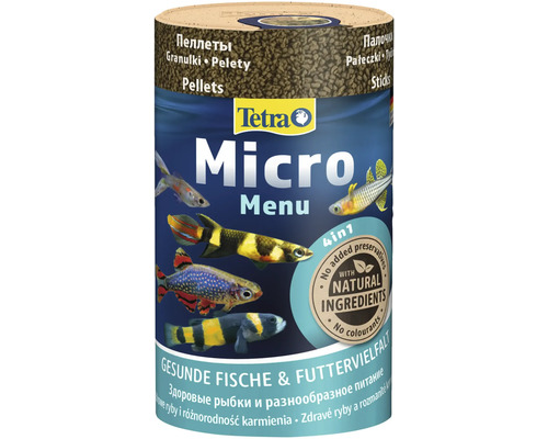 Hrană pentru pești Tetra Micro Meniu 100 ml Hrană pentru pești Tetra Micro Menu pentru pești sănătoși