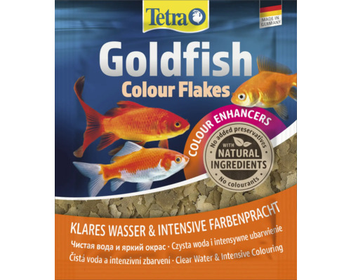 Tetra Goldfish Colour Flakes hrană pentru pești, ambalaj