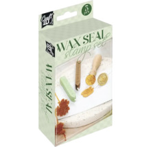 Set de ștampile sigiliu ceară într-un ambalaj cu logo-ul Craft ID