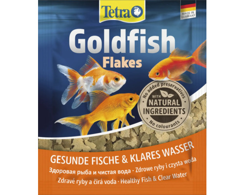Tetra Goldfish Flakes pentru pești sănătoși și apă limpede