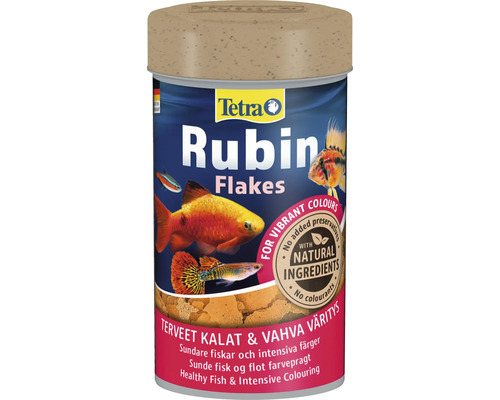 Hrană pentru pești Tetra Rubin Flakes 100 ml Tetra Rubin fulgi pentru pești ornamentali