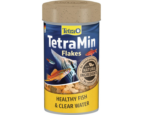 Hrană pentru pești, fulgi, TetraMin, 100 ml Cutie hrană pești fulgi TetraMin