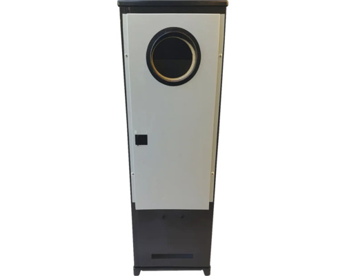 Șemineu cu deschidere rotundă a camerei de ardere