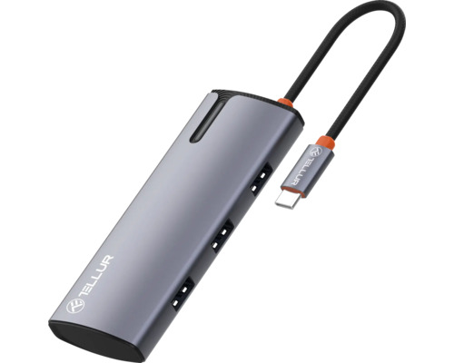 Hub USB-C cu sigla Tellur