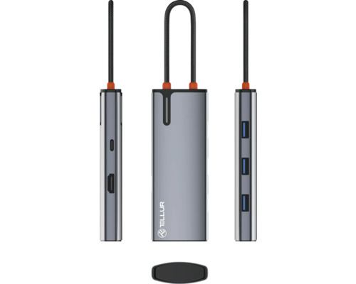 Hub USB Tellur Logo cu mai multe porturi