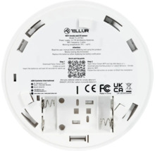 Senzor de fum și monoxid de carbon Tellur WiFi, model TLL331561 cu alimentare de la baterie