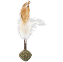 Jucărie pentru pisici cu pene și iarbă pisicii