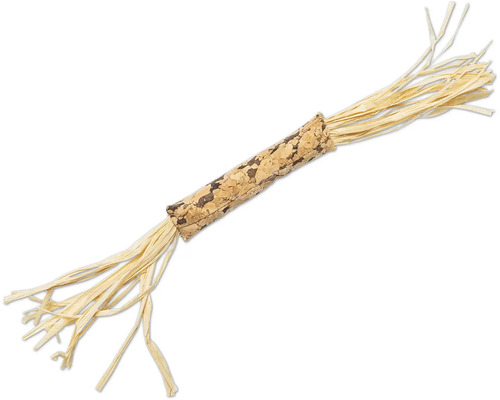 Jucărie pisici Beeztees băț Rafo cu iarba mâței 3x27 cm Tirbușon cu rafie