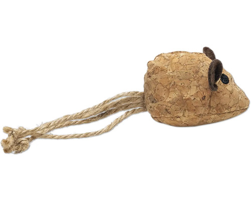 Șoarece de jucărie din plută cu coadă de sfoară