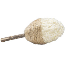 Curățător cu mâner din lemn și ață