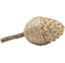 Jucărie pentru pisici cu minge de sisal și băț de lemn