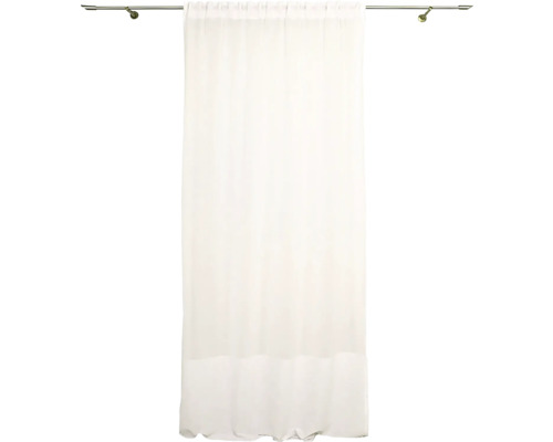 Perdea cu rejansă Granada albă 140x245 cm Draperie albă pe o bară de perdea