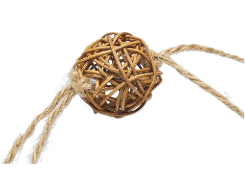 Glob decorativ din ratan cu sfoară