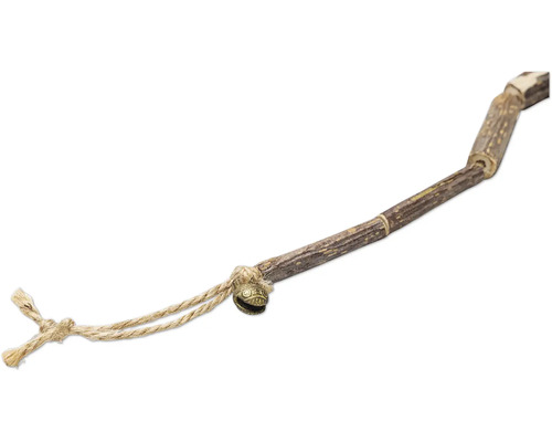 Jucărie pentru câini din lemn cu clopoțel