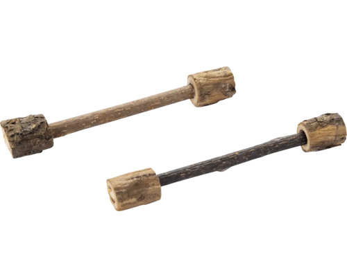 Jucărie pisici Beeztees ganteră din matatabi 12 cm Două suporturi de lumânări din lemn pentru lumânări tip bețișor