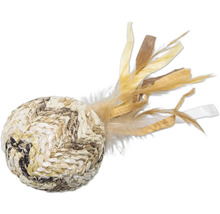 Mingea de jucărie pentru pisici cu pene