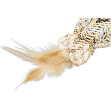 Element decorativ cu pene din materiale naturale